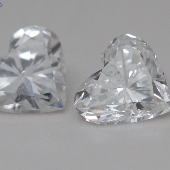 Heart Natural Diamond Studs 14K Gold (1.43 Ct D E Si1 Si2) C54100048 - Picture 5 of 5